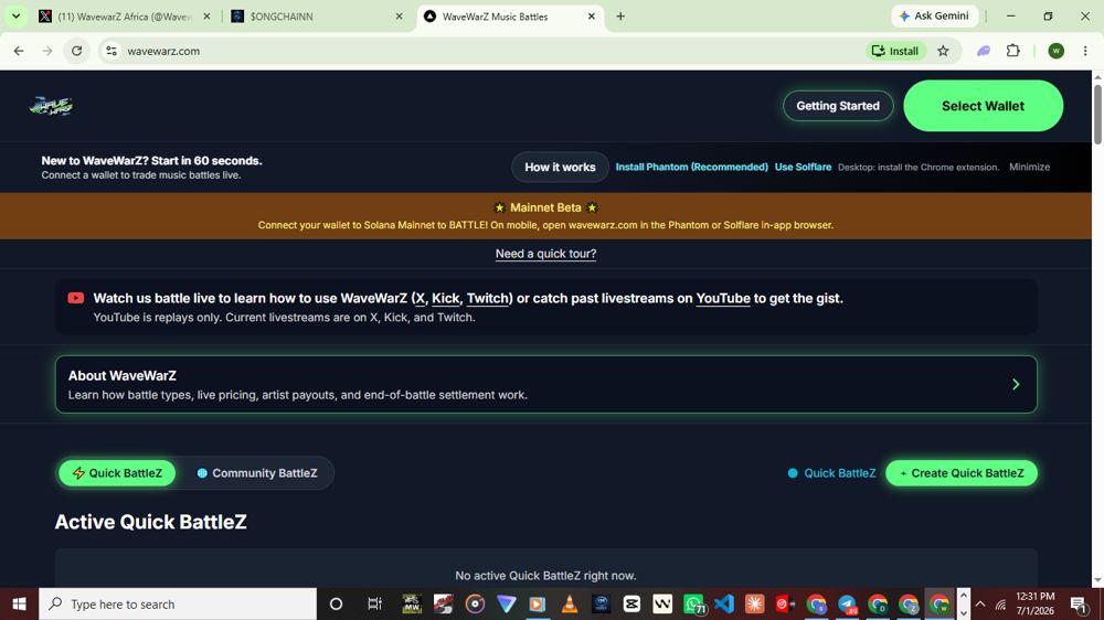 WaveWarZ app screenshot